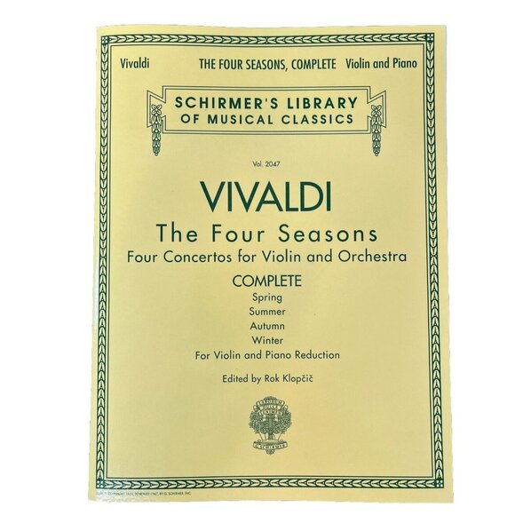 Other - Vivaldi The Four Seasons Complete for Violin and Piano Schirmer’s Library